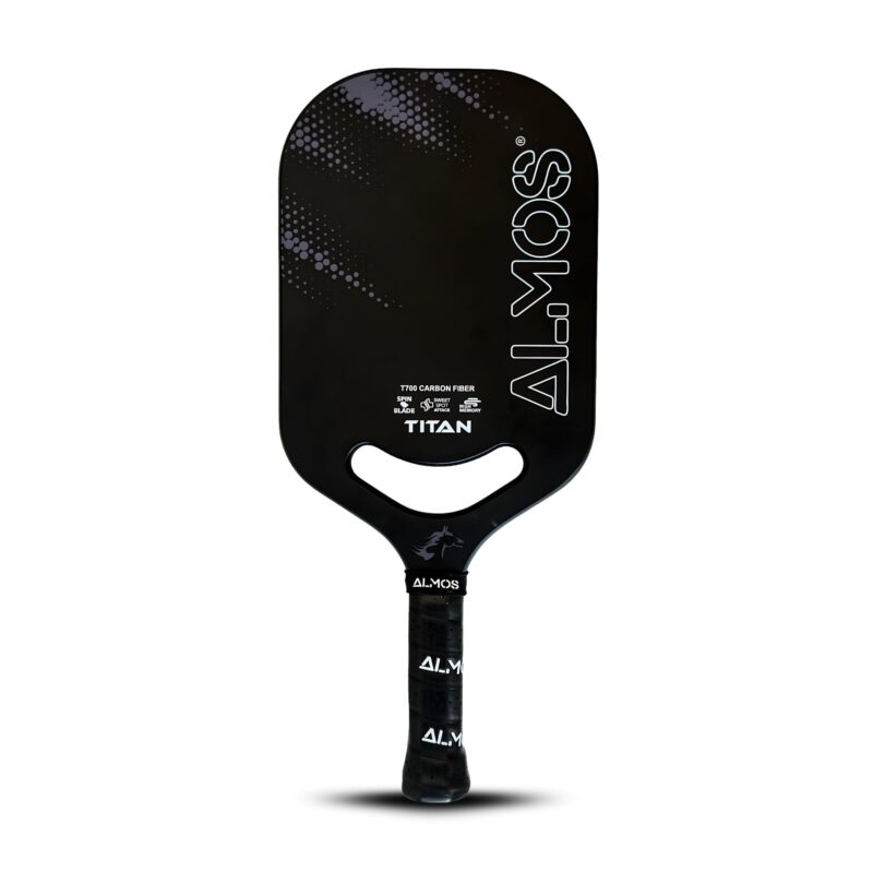 Almos Sports Titan Pickleball Paddle – T700 Carbon Fiber, Polypropylene Core, 14mm Control Paddle for Power & Spin